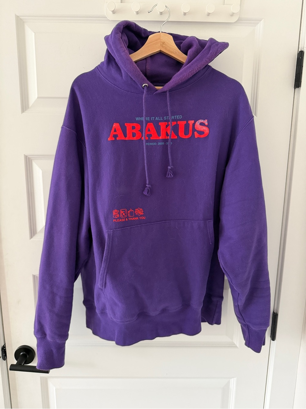 NSR Purple Hoodie with Red ABAKUS Chest Logo